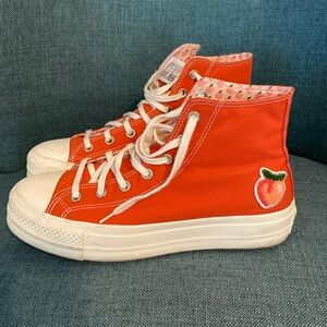 Converse embroidered platform sneakers